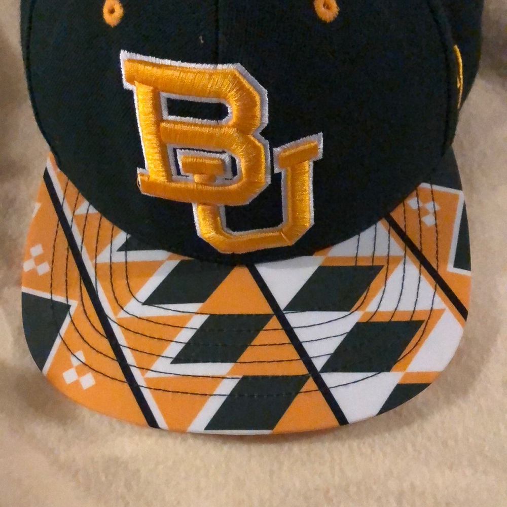 BU Baylor Bears Cap Hat - Top of the World - green white yellow - Picture 6 of 6